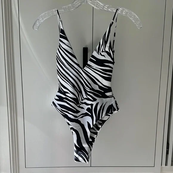 Ark Swimwear AMAZING Deal! Women Swim One Piece Zebra size S originally $135 - Picture 1 of 5